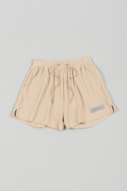 Ledies Mesh Short Pants Beige