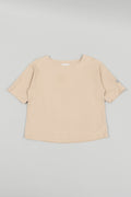 Pile Short Sleeve Pullover Beige